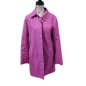 Coach Pink Utility Coat Size M Lightweight Jacket